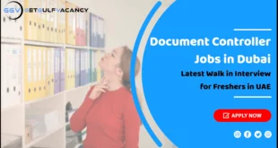 Document Controller Jobs in Dubai