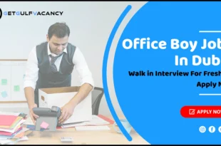 Office Boy Jobs in Dubai