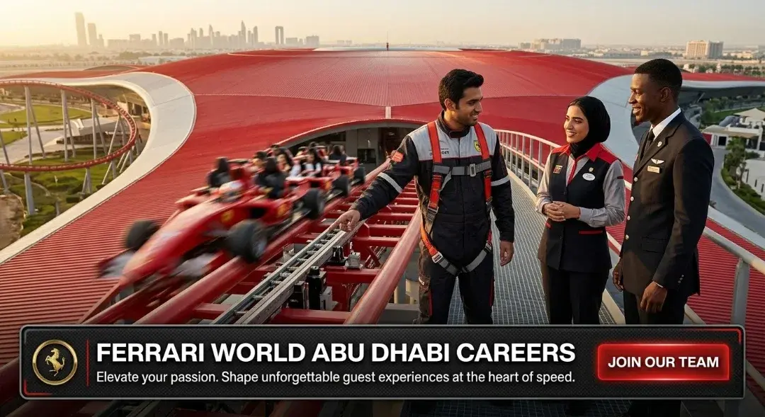 Ferrari World Abu Dhabi Careers 2026 | Apply for Theme Park Jobs